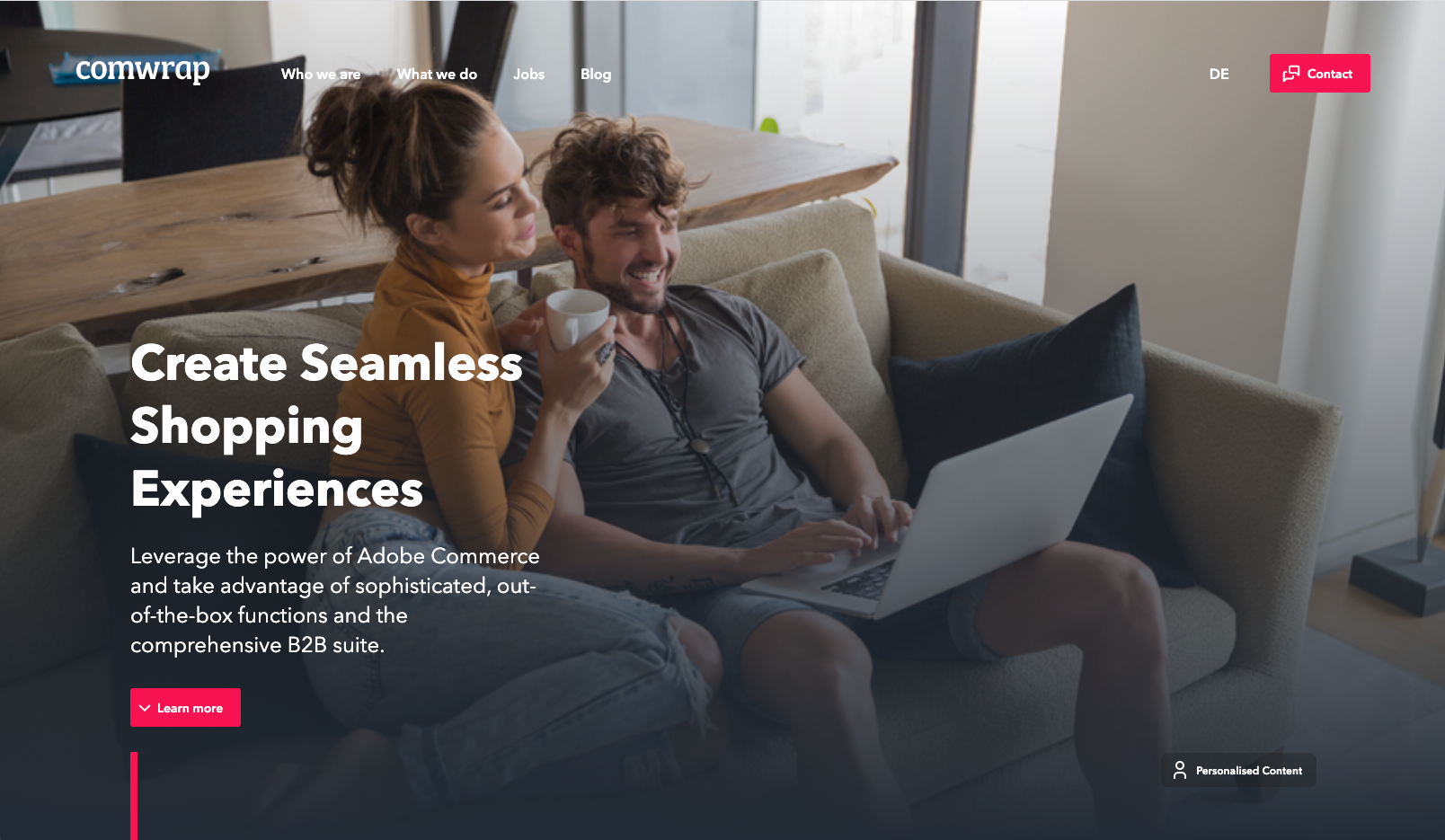 Personalised Hero Teaser: Adobe Commerce Affinity